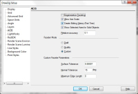 TurboCAD ACIS Custom Faceter Parameters